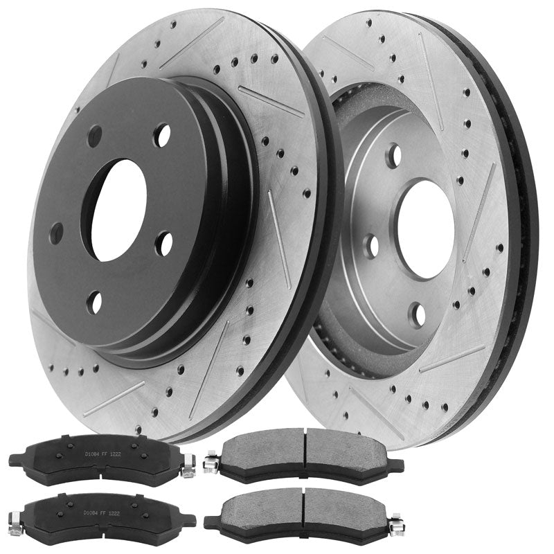Dodge Durango Brake Rotor Kits 2006–2018 – Front BRF12067053BK - D1084