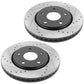 Dodge Grand Caravan Brake Rotor Kits 2008–2016 – Front and Rear BRF12067069BK - D1273