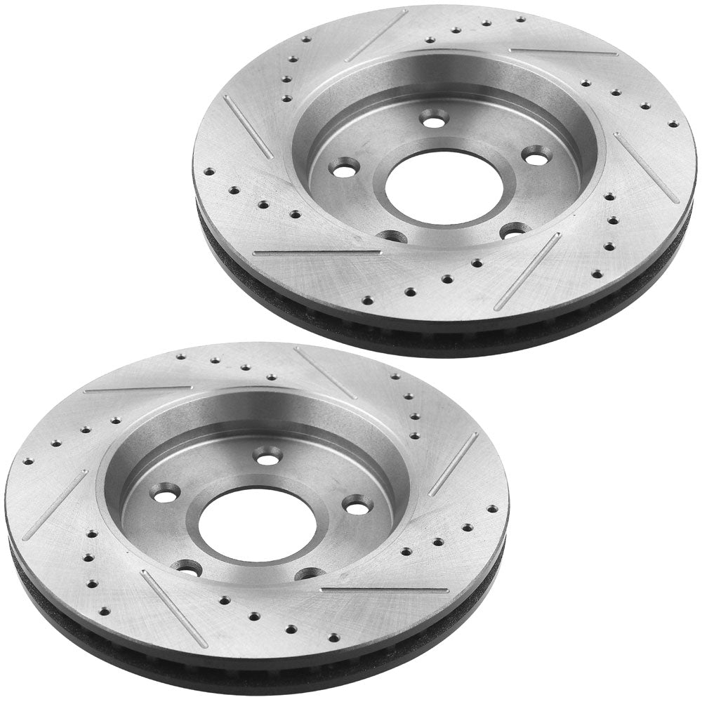 Dodge Grand Caravan Brake Rotor Kits 2008–2016 – Front and Rear BRF12067069BK - D1273