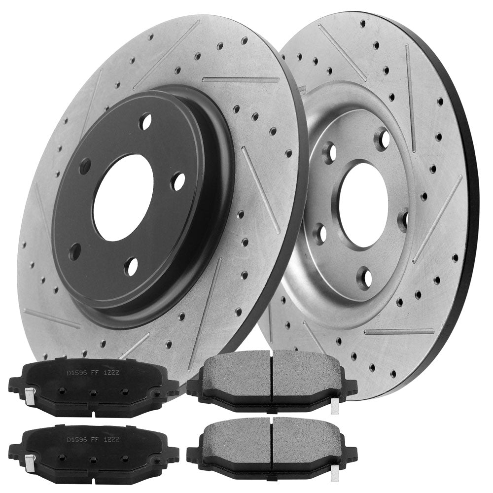Dodge Grand Caravan Brake Rotor Kits 2012–2019 – Rear BRR12067075BK - D1596