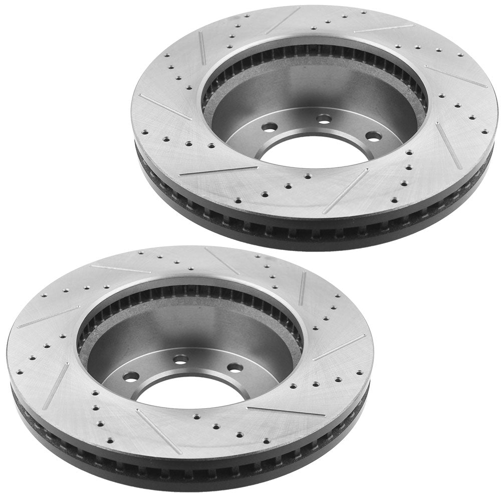 Dodge Ram 1500 Brake Rotor Kits 2009–2018 – Front BRF12067072BK - D1399