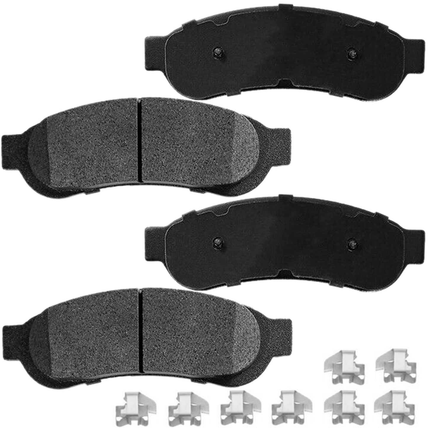 Ford F-250 F-350 F-450 Super Duty Rear Ceramic Brake Pads Hardware