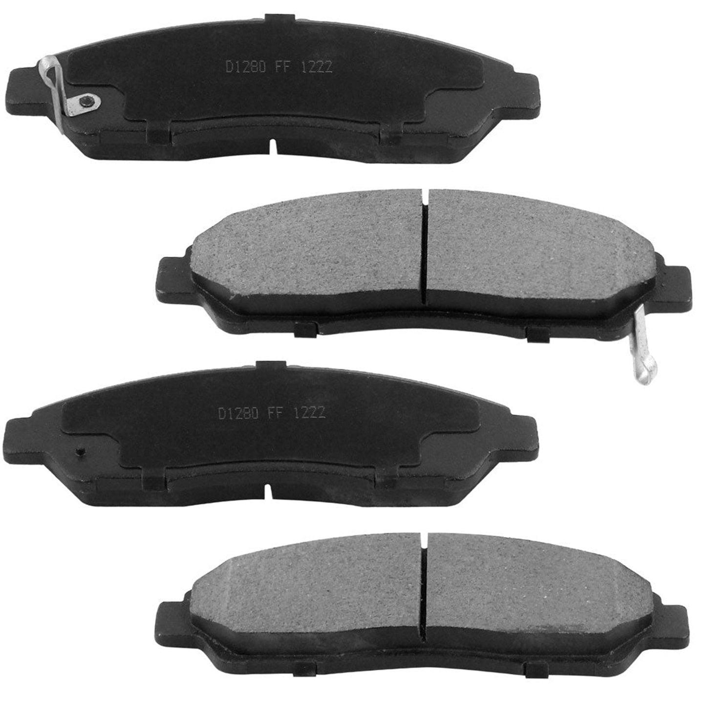 Geekstop Ceramic Front Brake Pads Kit 2007-2013 Acura MDX, 2010-2013 Acura ZDX, 2009-2015 Honda Polit, 2014-2020 Acura RLX - 4pcs- All Clips &  Included