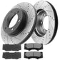Chevy GMC Astro Safari Silverado Sierra 1500 REAR Brake Rotors Ceramic Pads
