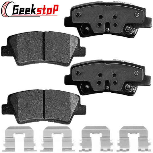 Hyundai Accent Elantra GT Kia Optima Rio Forte Soul Rear Ceramic Brake Pads