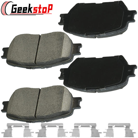 Geekstop Ceramic Front Brake Pads Kit 2002-2006 Toyota Camry- 4pcs Front Left and Right Sides