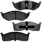 Geekstop Ceramic Front Brake Pads Kit 1998-2004 Chrysler 300M/ Concorde/ Dodge Intrepid, 1999-2001 Chrysler LHS - 4pc Front Left & Right- Cleaner + Fluid