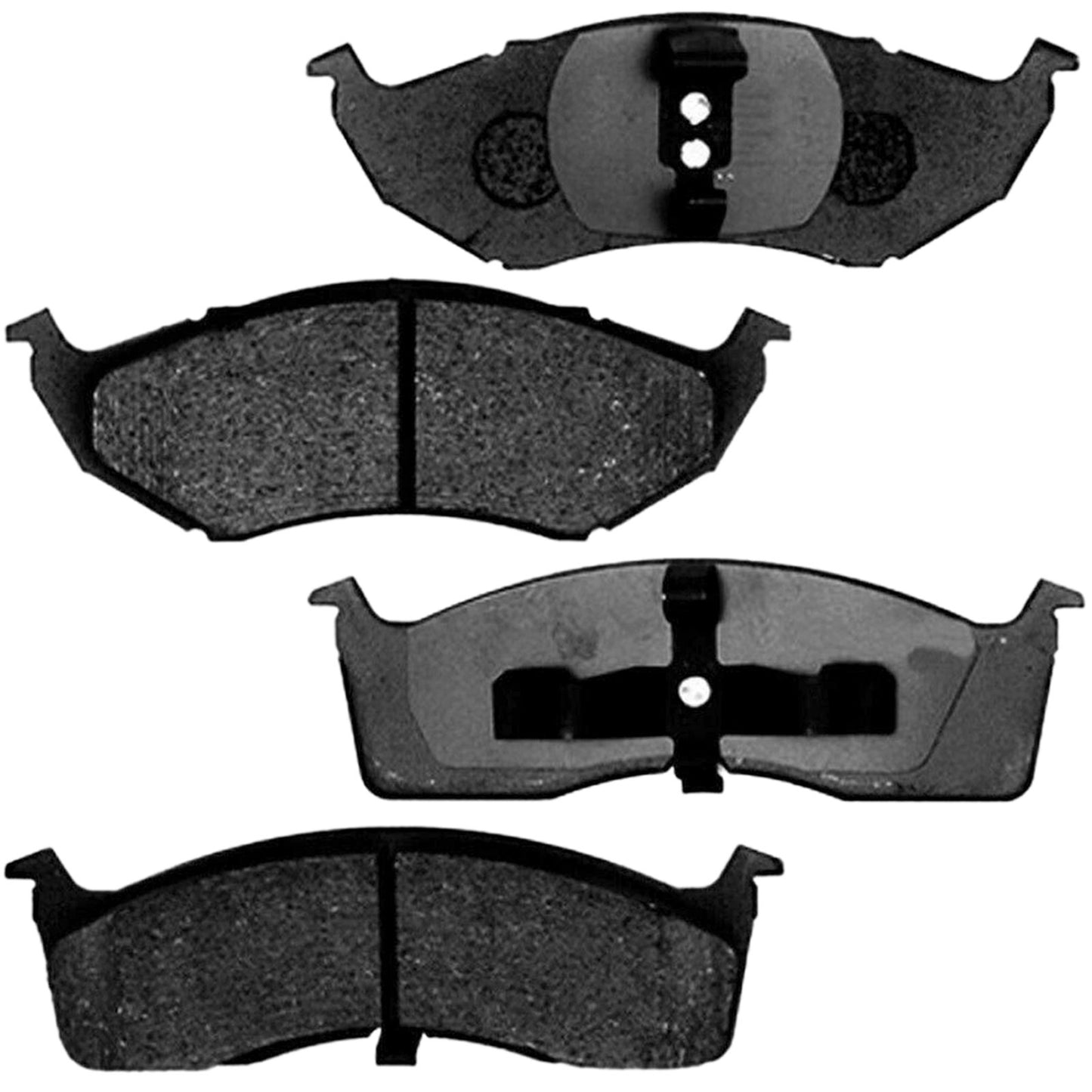 Geekstop Ceramic Front Brake Pads Kit 1998-2004 Chrysler 300M/ Concorde/ Dodge Intrepid, 1999-2001 Chrysler LHS - 4pc Front Left & Right- Cleaner + Fluid