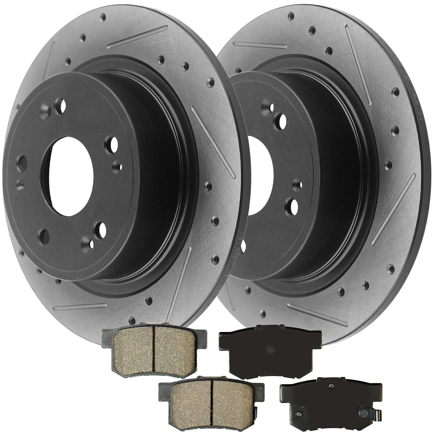 HONDA Accord Brake Rotor Kits 2003–2008 – Rear BRR12040055BK - D537