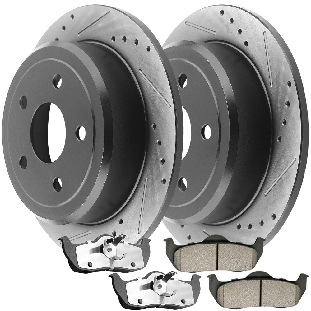 Jeep Cherokee Brake Rotor Kits 2005–2010 – Rear BRR12058002BK - D1041