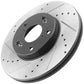 Mitsubishi Galant Brake Rotors Front Drilled Slot 2004 - 2009 BRF12046068BK