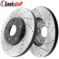 Mitsubishi Galant Brake Rotors Front Drilled Slot 2004 - 2009 BRF12046068BK